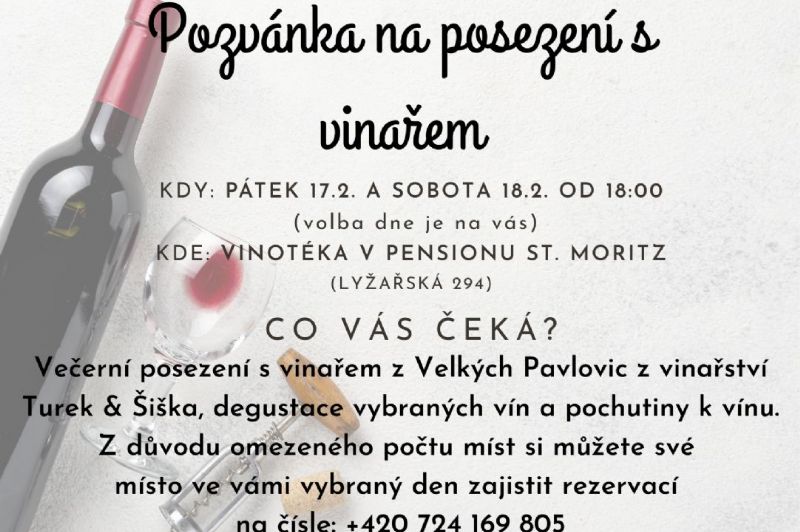 Pozvánka na posezení s vinařem 